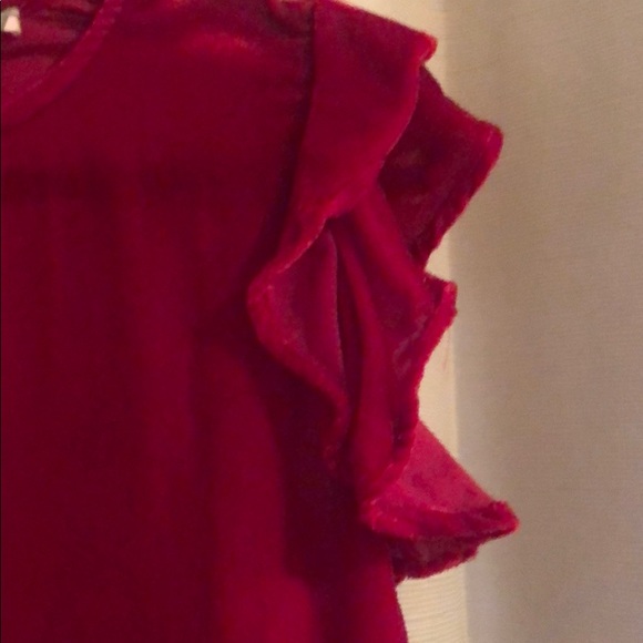 Chelsea &v Violet red velvet dress  size M - Picture 3 of 4
